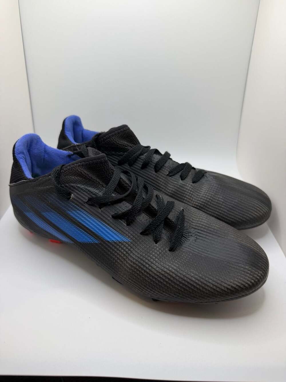 Adidas X Speedflow.3 Firm Ground Soccer Cleats Black/Blue FY3306